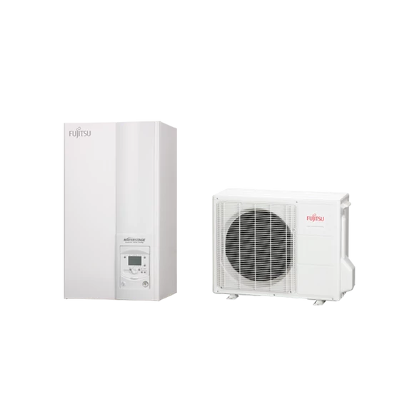 Fujitsu WGYA050ML3/WOYA060KLT (hidraulikus egység+kültéri egység) Waterstage (beépített 190 literes HMV tartállyal) COMFORT DUO 4,5 kW split hőszivattyú