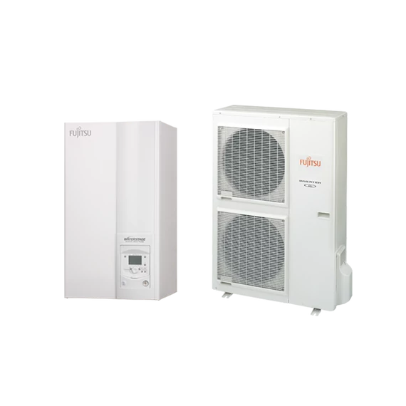 Fujitsu WSYG140DG6/WOYG112LHT (hidraulikus egység+kültéri egység) Waterstage HP V2 10,8 kW split hőszivattyú
