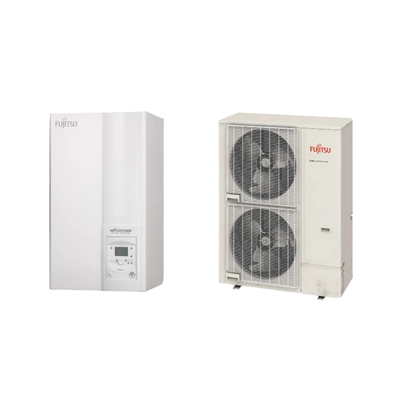 Fujitsu WSYK160DG9/WOYK140LCTA (hidraulikus egység+kültéri egység) Waterstage HP (RVS21-F) 13,5 kW split hőszivattyú (400V, R410A)